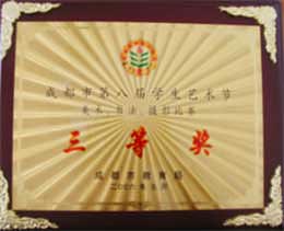 我校榮獲成都市第八屆學(xué)生藝術(shù)節(jié)美術(shù)、書法比賽三等獎(jiǎng)