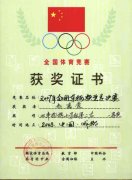 趙嘉豪同學(xué)在2007年全國車輛模型總決賽中獲雙車搶旗小學(xué)組第二名一等獎