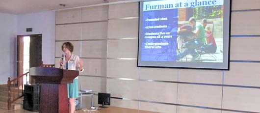 美國(guó)福爾曼大學(xué)訪(fǎng)問(wèn)我校國(guó)際項(xiàng)目部