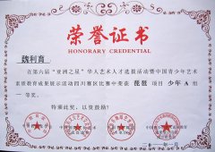 美視學(xué)子魏利育在第6屆“亞洲之星”華人藝術(shù)人才選拔活動(dòng)中榮獲琵琶項(xiàng)目少年A組一等獎(jiǎng)